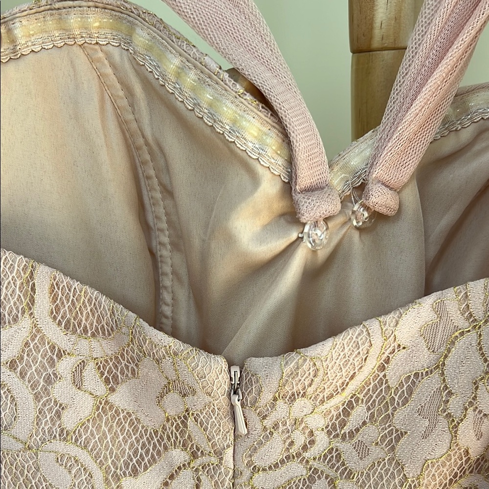 BHLDN Jenny Yoo Juliette Gown Pink Aline 6 way convertible Bridesmaid Dress 0 - Picture 3 of 9